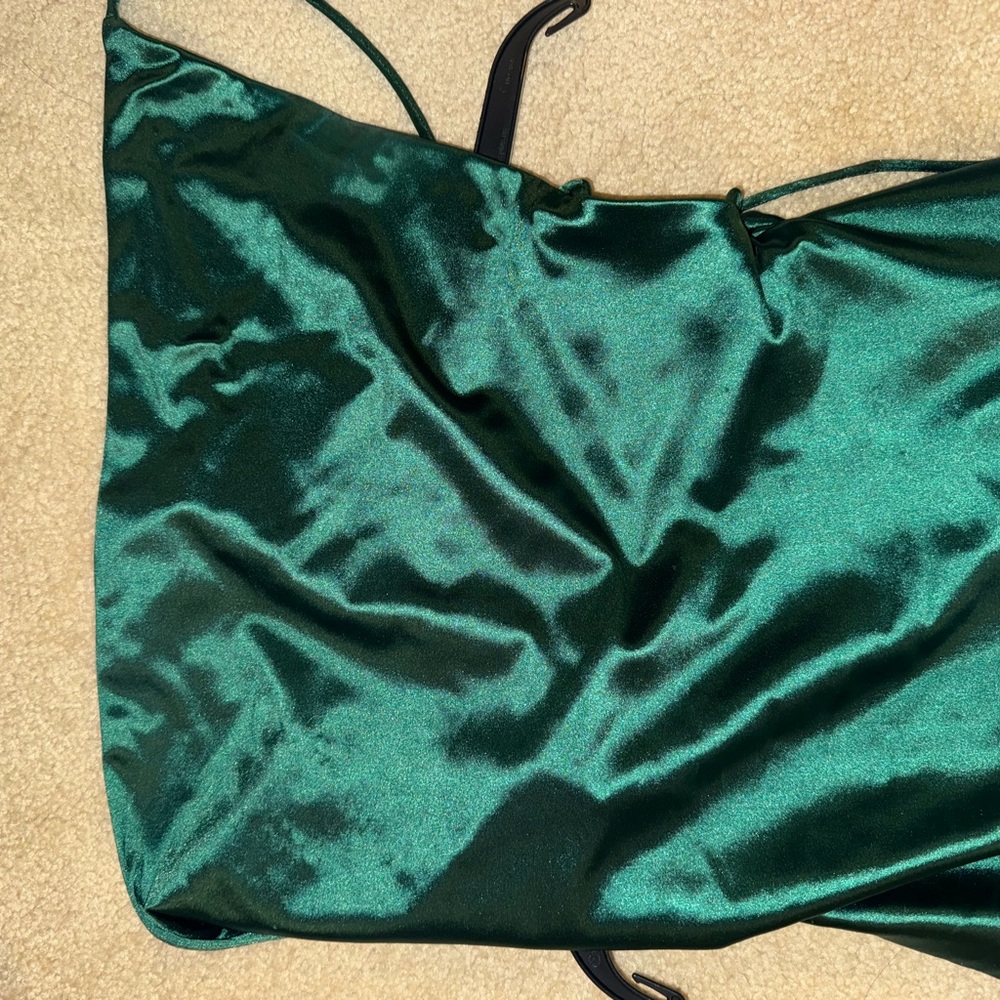 Alamour The Label Green Slit Maxi Dress - Picture 9 of 13